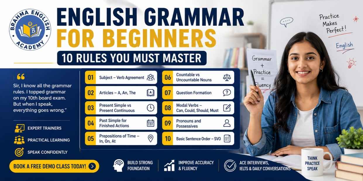 English Grammar for Beginners: 10 Rules to Master | Pune