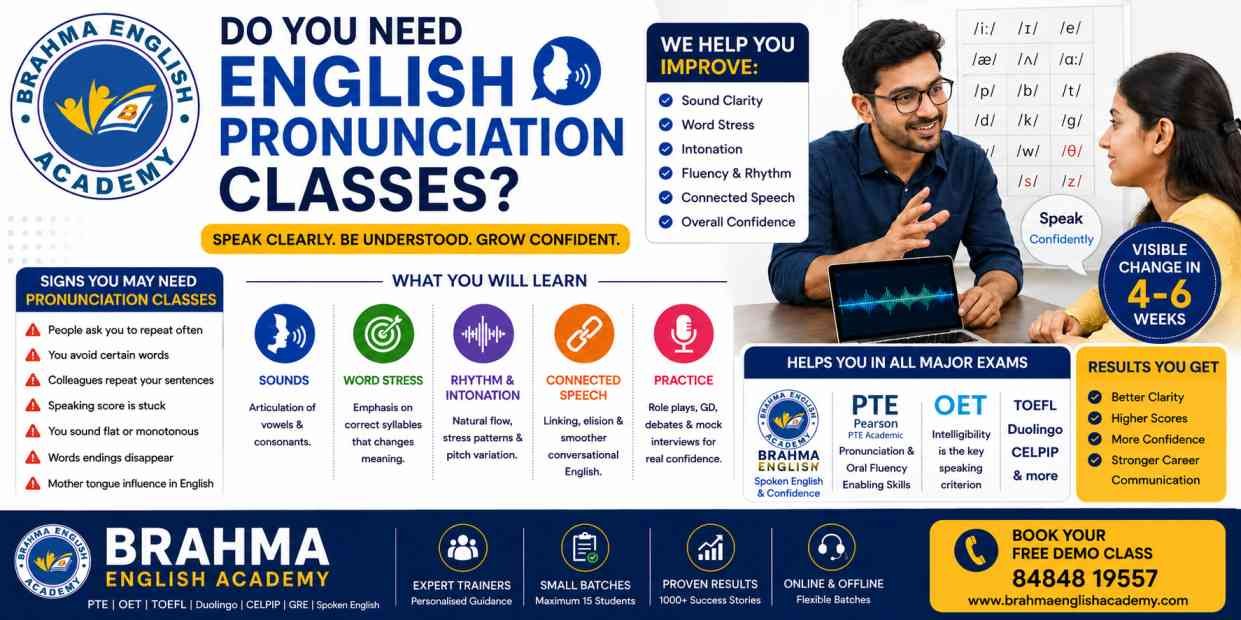 Do You Need English Pronunciation Classes? 7 Clear Signs