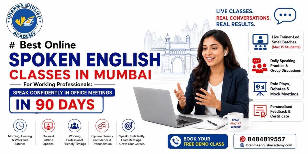 Best Online Spoken English Classes in Mumbai for Working Professionals