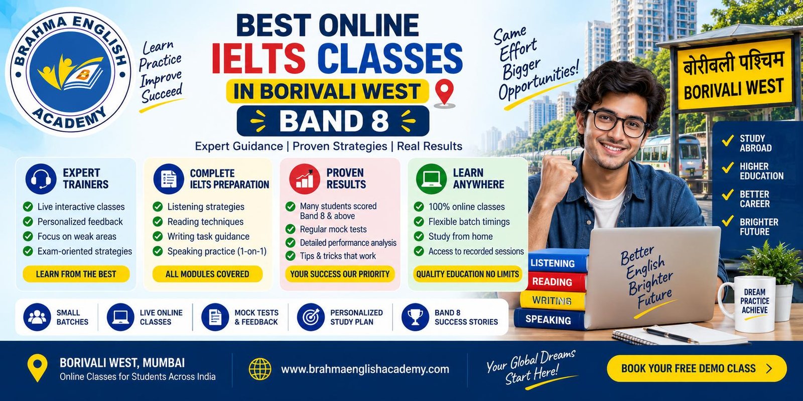 Best Online IELTS Classes in Borivali West Mumbai