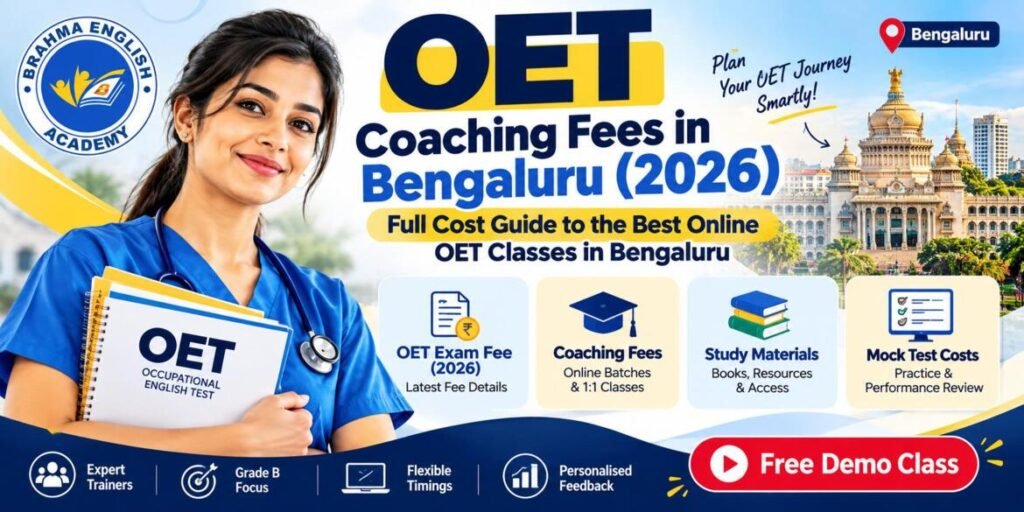 Best Online OET Classes in Bengaluru 2026 Fee Breakdown