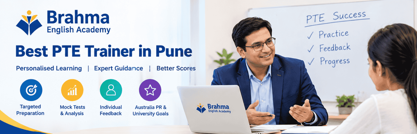 PTE Academic coaching and English test preparation at Brahma English Academy