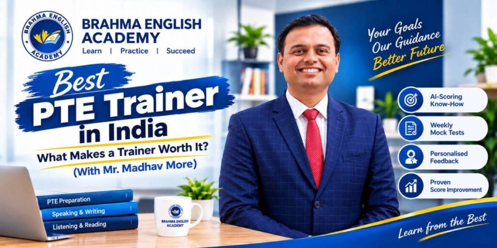 Best PTE Trainer – Mr. Madhav More | Brahma English Academy
